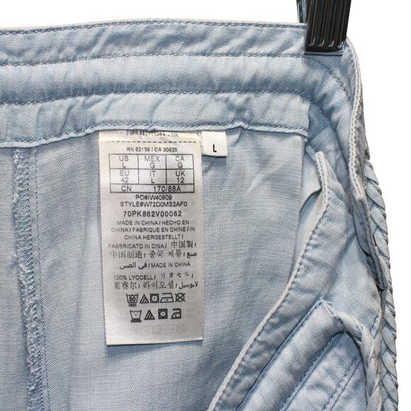 Guess Wide Leg Pant Light Blue Size Large - Picture 7 of 7